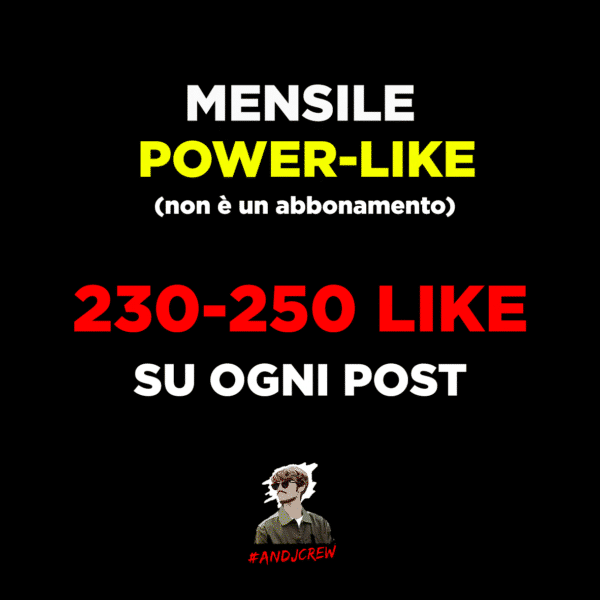 250 POWER LIKE - MENSILE